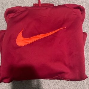 Red and orange hoodie